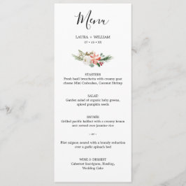 Menu Jantar de Natal com Flores e Frutas de Holly Casam