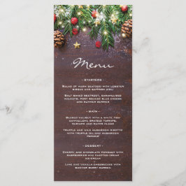 Menu Jantar de Natal Rústico Festa de Fim de Ano