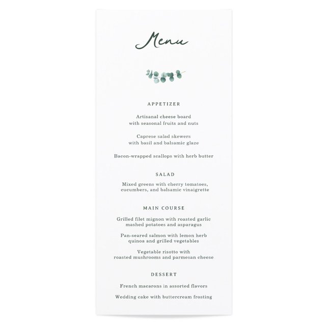 Menu Janto Adelaide Wedding (Criador carregado)