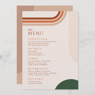 Menu Janto Boho Arch Terracotta Rust Beige