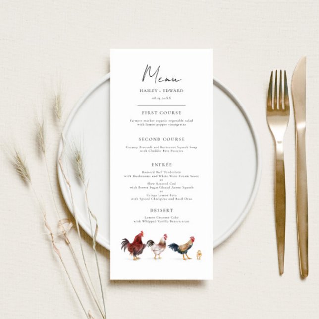 Menu Janto Boho Chicken Wedding (Criador carregado)