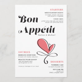 Menu Janto Bon Appetit Wedding Coração Salmão