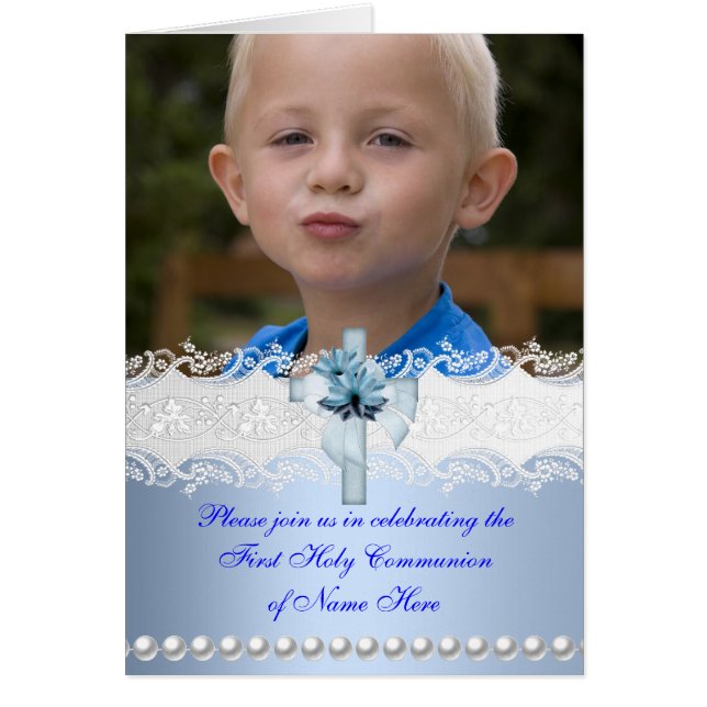 Menu Janto Cartão Primeira Comunhão Santa (Frente)