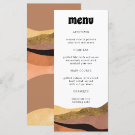 Menu Janto Casamento Bohemian Terracotta Groovy