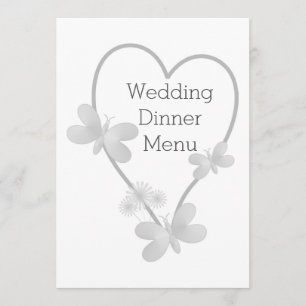 Menu Janto Casamento Borboletas do Coração Silver
