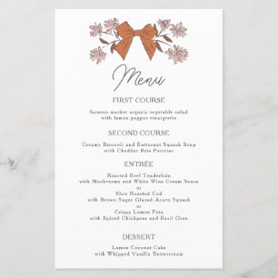 Menu Janto Casamento de Flores dos Arcos Terracott