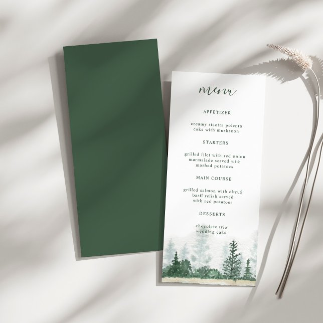 Menu Janto Casamento de Floresta das Montanhas (Criador carregado)