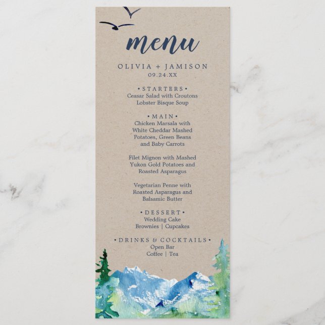Menu Janto Casamento Kraft Rocky Mountain (Frente)