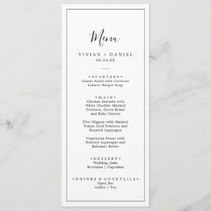 Menu Janto Casamento Minimalista