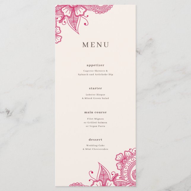 Menu Janto Casamento Mod Mehandi (Frente)