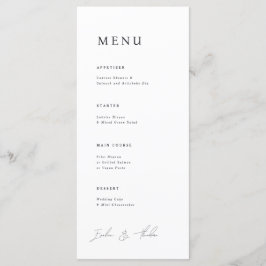 Menu Janto Casamento Parker