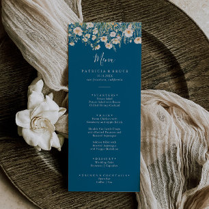 Menu Janto Clássico Boho Blush Wildflower