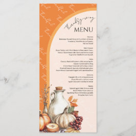 Menu Janto de Ação de Graças de Agrupamento Familiar