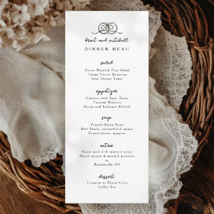 Menu Janto de Arco de Anéis de Casamento