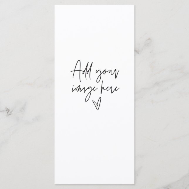 Menu Janto de Cartão de Evento de Casamento de Sin (Frente)