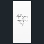 Menu Janto de Cartão de Evento de Casamento de Sin<br><div class="desc">Adicione seu modelo adquirido a este poster de vazio para obter o sinal personalizado perfeito para seu casamento ou evento.</div>