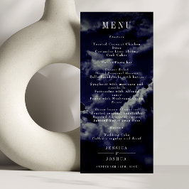 Menu Janto de Casamento Azul do Marinho Celestial Night