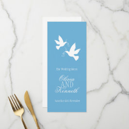 menu janto de casamento azul e branco