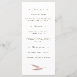 Menu Janto de Casamento com Cor Floral Rosa