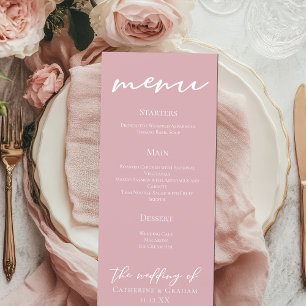 Menu Janto de Casamento da Tipografia Rosa-Rosa Dusty