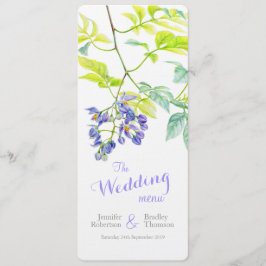 menu janto de casamento de aranha de batata roxa