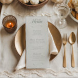 Menu Janto de Casamento de Frota Botânica e Sage<br><div class="desc">Estes menus de janto botânico completam qualquer configuração de mesa adicionando um toque de elegância! Excelente para um casamento ou qualquer ocasião especial. Se você também está procurando um menu de bar, por favor veja nosso menu de dois lados em nossa coleção!</div>