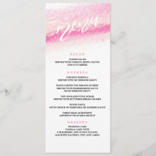 menu janto de casamento de lavagem a água