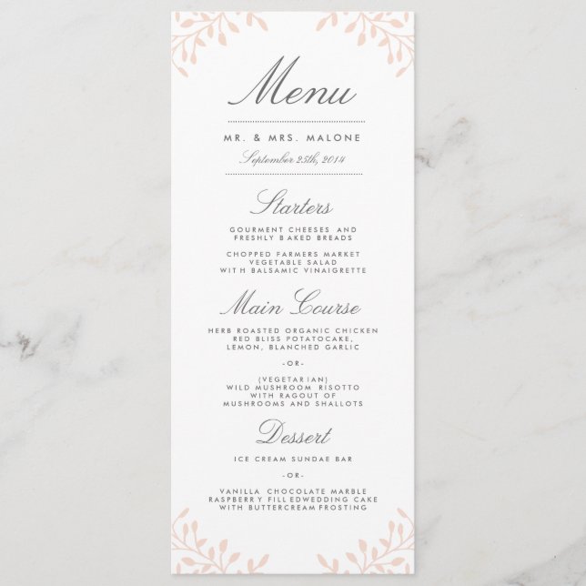 Menu Janto de Casamento do Jardim Secreto - Escamu (Frente)