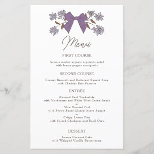 Menu Janto de Casamento Flor de Arcos Lilac
