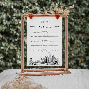 Menu Janto de Casamento Skyline Miami - 5x7