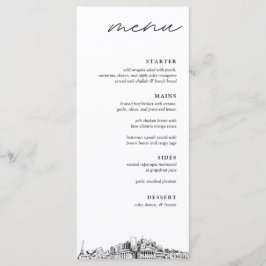 Menu Janto de Casamento Skyline Nashville