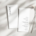 Menu Janto de Casamentos Moderno Minimalista Conte<br><div class="desc">Menu Janto de Casamentos Moderno Minimalista Contemporâneo</div>