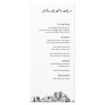 Menu Janto de Casamentos Modernos do Colorado Prim