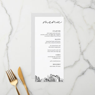 Menu Janto de Casamentos Modernos do Kansas City S