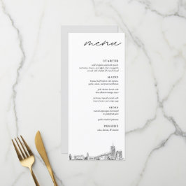 Menu Janto de Casamentos Modernos do Skyline Akron