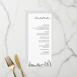 Menu Janto de Casamentos Modernos do Skyline Buffa