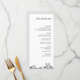 Menu Janto de Casamentos Modernos do Skyline Newar