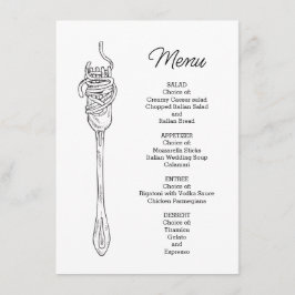 Menu Janto de espaguete