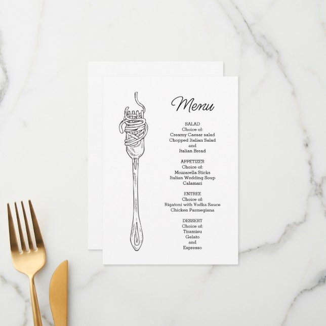 Menu Janto de espaguete (Frente/Verso In Situ)