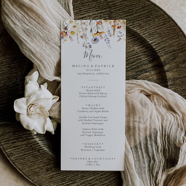 Menu Janto de Flores Selvagens de Sunshine (Criador carregado)