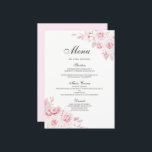 Menu Janto de Noivado Floral Cor-de-Rosa-Esbranqui<br><div class="desc">Menu Janto de Noivado Floral Cor-de-rosa-claro Ver coleção correspondente em Niche e Nest Store</div>