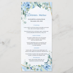 Menu Janto de quadro Dourado de Eucalipto Azul Dusty