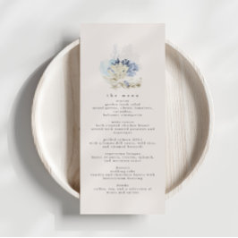 Menu Janto de Recepção de Casamento de Praia Azul 