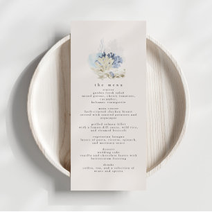 Menu Janto de Recepção de Casamento de Praia Azul