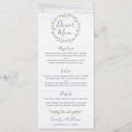 Menu Janto de Terra das Folhas de Madeira e Botâni