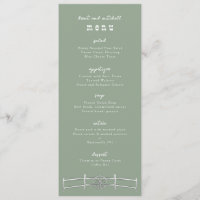 Menu Janto do Sage do Vagão da Cerca do Carril do