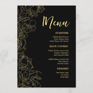 Menu Janto Dourado preto