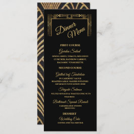 Menu Janto Elegante Art Deco Gatsby