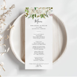 Menu Janto Floral White Winter Peony