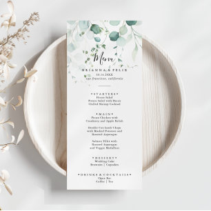 Menu Janto Foliage Eucalyptus Verde de Verão